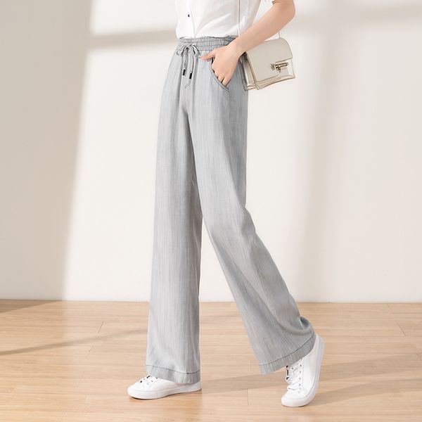 2020 summer new pants korean women's casual pants loose drawstring elastic high waist mop jeans 9192, Blue
2020 summer new pants korean women's casual pants loose drawstring elastic high waist mop jeans 9192, Blue