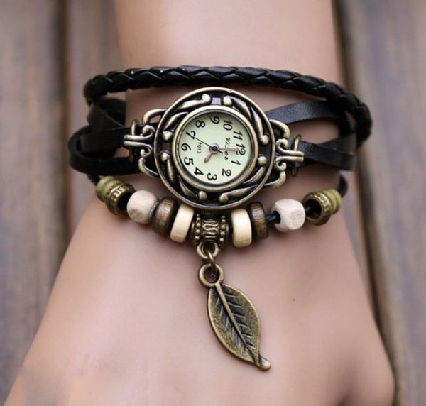montres femmes 2019 diamond fashion women bracelet vintage weave wrap quartz cow leather clover beads wrist watches lady watch, Slivery;brown
montres femmes 2019 diamond fashion women bracelet vintage weave wrap quartz cow leather clover beads wrist watches lady watch, Slivery;brown