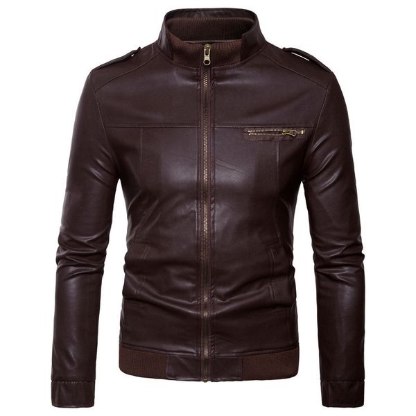 large size 2017 spring and autumn new style-men's leather coat europe and america leather jacket trend stand collar leather, Black
large size 2017 spring and autumn new style-men's leather coat europe and america leather jacket trend stand collar leather, Black