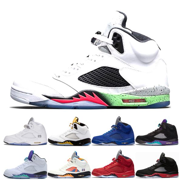 Top 5 Men Basketball Shoes 5s Space Jam Metallic Silver wings Sports Luxury white Grapes OG Black Metallic Oreo wings Fire Red Sneakers
Top 5 Men Basketball Shoes 5s Space Jam Metallic Silver wings Sports Luxury white Grapes OG Black Metallic Oreo wings Fire Red Sneakers