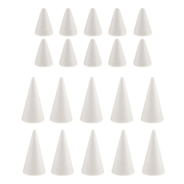 20pcs cone shaped styrofoam foam ornaments for handmade diy modelling toys
20pcs cone shaped styrofoam foam ornaments for handmade diy modelling toys