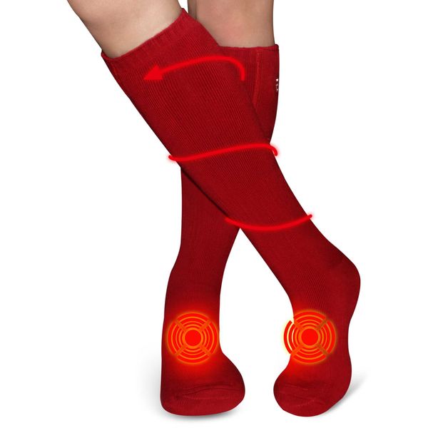 1 pair winter warm women cotton long socks red health absorbent 2.4v electric heated socks for cold weather, Black
1 pair winter warm women cotton long socks red health absorbent 2.4v electric heated socks for cold weather, Black