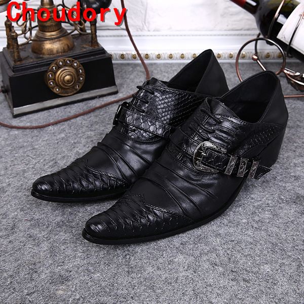 zapatos hombre mens shoes high heels pointy wedding shoes black genuine leather formal men snake skin fashion loafers
zapatos hombre mens shoes high heels pointy wedding shoes black genuine leather formal men snake skin fashion loafers