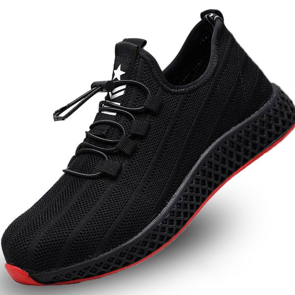 mens big size breathable mesh steel toe caps working safety shoes anti-pierce platform building site worker security boots male, Black
mens big size breathable mesh steel toe caps working safety shoes anti-pierce platform building site worker security boots male, Black