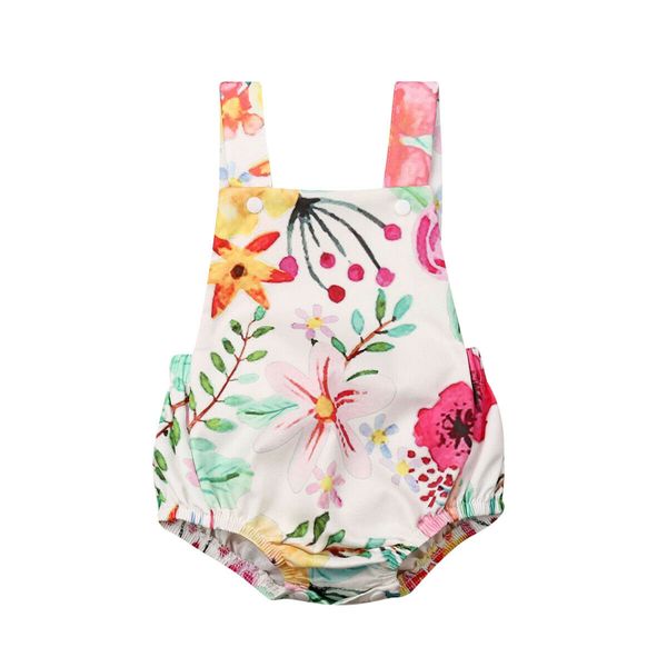 0-24m summer cute infant baby girls boys jumpsuits floral print sleeveless strap bodysuits clothes, White
0-24m summer cute infant baby girls boys jumpsuits floral print sleeveless strap bodysuits clothes, White