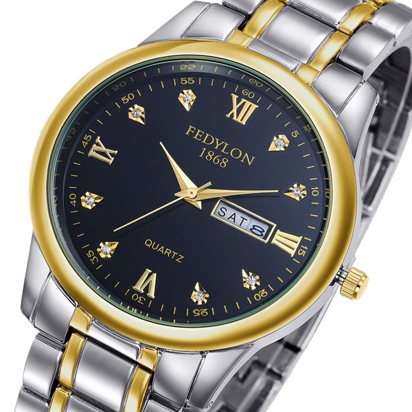 reloj hombre business men's watches steel waterproof quartz-watch 2019 diamond scale analog display date clock men, Slivery;brown
reloj hombre business men's watches steel waterproof quartz-watch 2019 diamond scale analog display date clock men, Slivery;brown