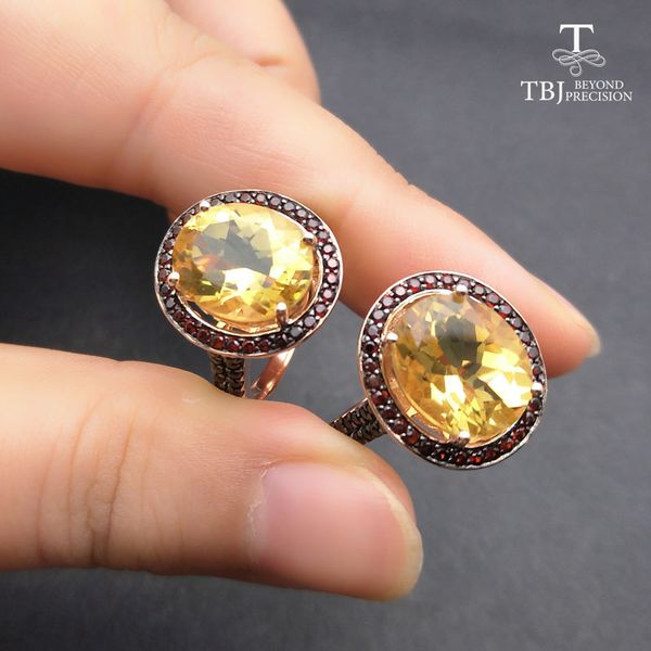 tbj,100% natural 10*12mm oval cut citrine rings for women 925 sterling silver ring fine jewelry engagement ring with box, Black
tbj,100% natural 10*12mm oval cut citrine rings for women 925 sterling silver ring fine jewelry engagement ring with box, Black