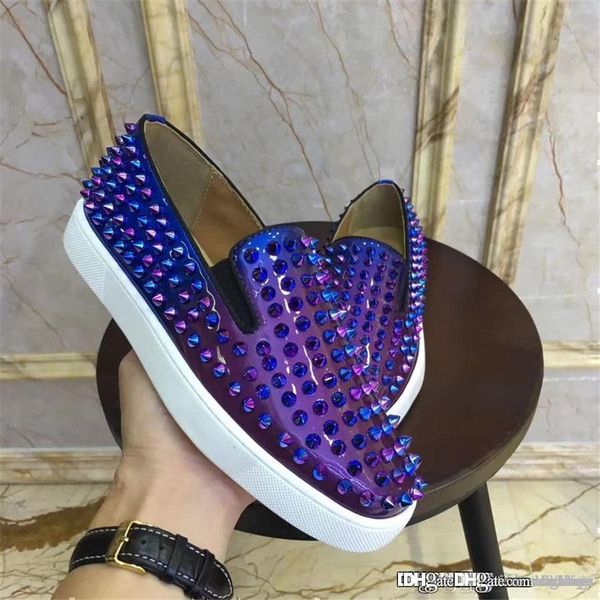 fashion christia multicolor news new violet blue suede rivet strass boat sneakers shoes red shoes
fashion christia multicolor news new violet blue suede rivet strass boat sneakers shoes red shoes
