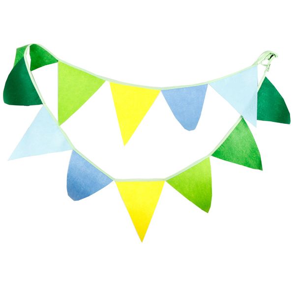 1pcs 2.8m wedding party non woven fabric green yellow pennant children birthday decoration banners home decor hanging flags
1pcs 2.8m wedding party non woven fabric green yellow pennant children birthday decoration banners home decor hanging flags