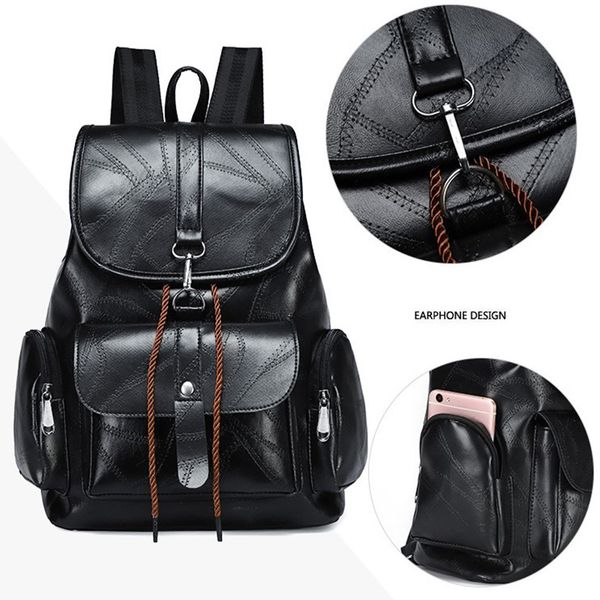fashion women black back pack school bag pu leather backpacks casual solid teenage shoulder schoolbags rucksack
fashion women black back pack school bag pu leather backpacks casual solid teenage shoulder schoolbags rucksack