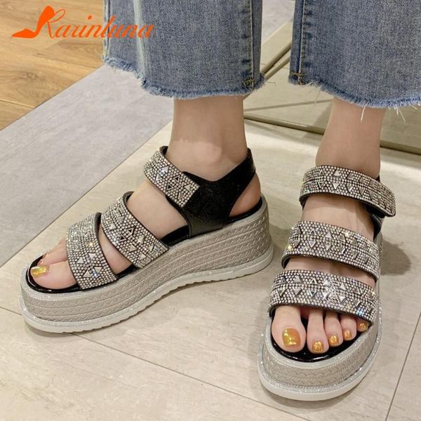 sandals karin 2021 fashion casual woman shoes hook&loop platform crystal wedge heels summer female, Black
sandals karin 2021 fashion casual woman shoes hook&loop platform crystal wedge heels summer female, Black
