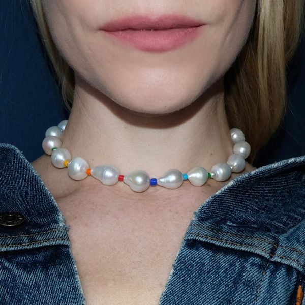 handmade trendy accessories rainbow pearl necklace fascino strand colourful beaded collier femme 2020 natural pearl fine, Silver
handmade trendy accessories rainbow pearl necklace fascino strand colourful beaded collier femme 2020 natural pearl fine, Silver