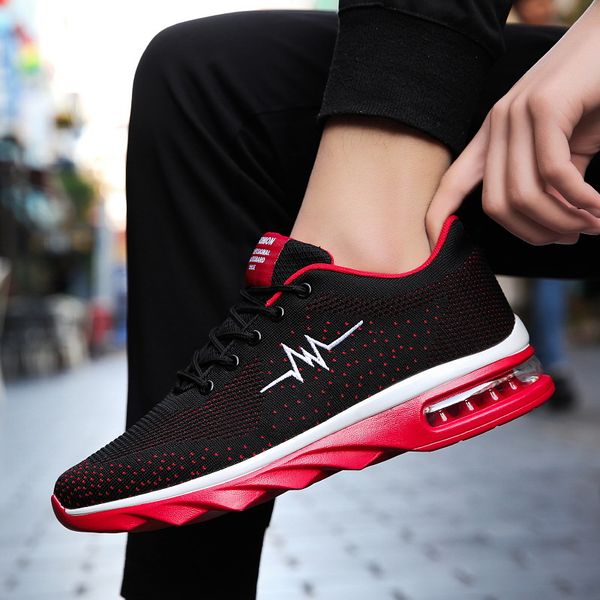 autumn winter trend sneakers men running shoes flying woven mesh casual shoes 2019 full palm ultra light knife air cushion, Black
autumn winter trend sneakers men running shoes flying woven mesh casual shoes 2019 full palm ultra light knife air cushion, Black