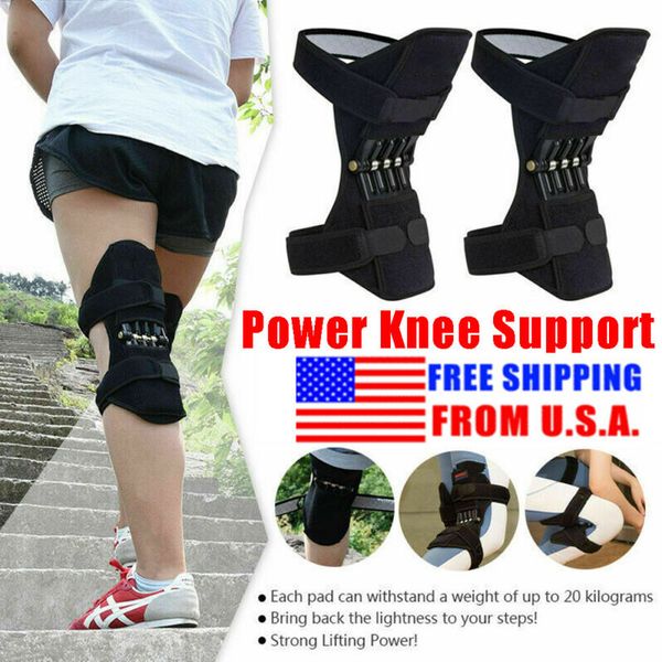 1 pair powerlift joint support knee pads and powerful rebound spring force de running knee pads jogger, Black;gray
1 pair powerlift joint support knee pads and powerful rebound spring force de running knee pads jogger, Black;gray