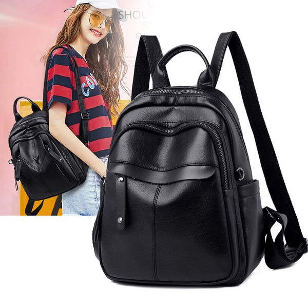 female backpack women backpacks solid fashion school back bags for teenage girls leather backbag sac a dos femme
female backpack women backpacks solid fashion school back bags for teenage girls leather backbag sac a dos femme