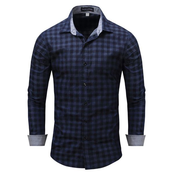 fashion plaid long sleeve shirt men blue and black 2019 new casual shirts single breasted ropa de hombre plaid, White;black
fashion plaid long sleeve shirt men blue and black 2019 new casual shirts single breasted ropa de hombre plaid, White;black