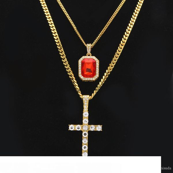 mini square gold red ruby pendant charm cross jewelry full iced out rhinestones set with 3mm&5mm cuban link chain necklace, Silver
mini square gold red ruby pendant charm cross jewelry full iced out rhinestones set with 3mm&5mm cuban link chain necklace, Silver