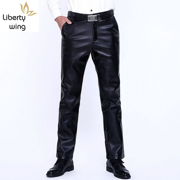 mens faux thick fleece lining winter warm loose windproof waterproof motorycle pants plus size casual pu leather, Black
mens faux thick fleece lining winter warm loose windproof waterproof motorycle pants plus size casual pu leather, Black