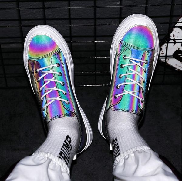 hip hop daning skate boy men shoes night club party men reflective shoes lace up casual mens designer shoes, Black
hip hop daning skate boy men shoes night club party men reflective shoes lace up casual mens designer shoes, Black