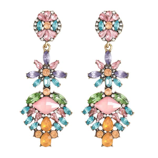 women bohemian dangle earring colorful rhinestone flower dangle earrings for women party birthday gift ins earrings, Silver
women bohemian dangle earring colorful rhinestone flower dangle earrings for women party birthday gift ins earrings, Silver