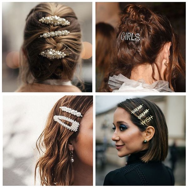 lady 2019 trendy simulated pearl hair clips for women girls cute gift wedding hair pins jewelry barrette bobby pin charm, Golden;white
lady 2019 trendy simulated pearl hair clips for women girls cute gift wedding hair pins jewelry barrette bobby pin charm, Golden;white