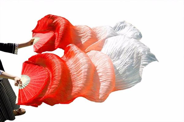 100% silk 1pair left+right hand belly dance fans silk veils dance fans red+light orange+white 150/180x90cm, Black;red
100% silk 1pair left+right hand belly dance fans silk veils dance fans red+light orange+white 150/180x90cm, Black;red