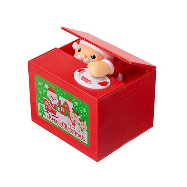 christmas coin bank stealing money cute santa claus penny piggy bank automatic coin grabing eating money saving box
christmas coin bank stealing money cute santa claus penny piggy bank automatic coin grabing eating money saving box