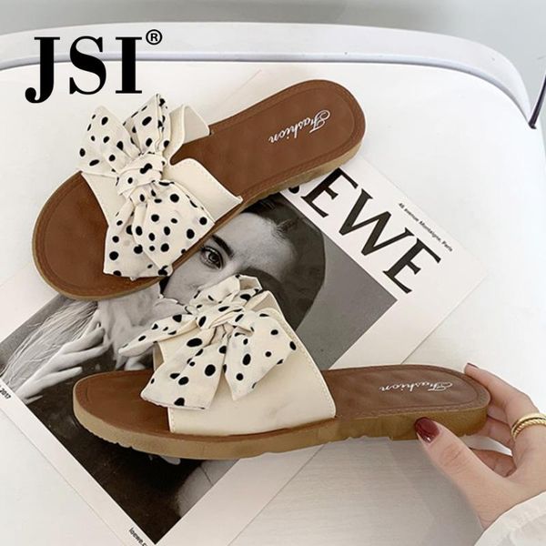 jsi summer slides outside sweet style shoes lady butterfly-knot polka dot flat easy walking slippers t5, Black
jsi summer slides outside sweet style shoes lady butterfly-knot polka dot flat easy walking slippers t5, Black