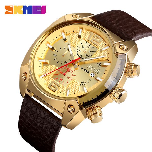 new skmei brand luxur men watch fashion casual quartz watches 3bar waterproof large dial luminous pointer relogio masculino 9190, Slivery;brown
new skmei brand luxur men watch fashion casual quartz watches 3bar waterproof large dial luminous pointer relogio masculino 9190, Slivery;brown