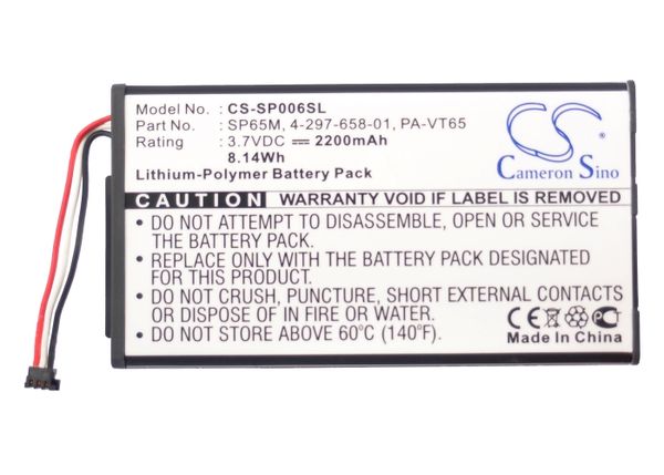 cameron sino 2200mah battery 4-297-658-01, pa-vt65, sp65m for sony pch-1001, pch-1006, pch-1101, playstation vita, ps vita
cameron sino 2200mah battery 4-297-658-01, pa-vt65, sp65m for sony pch-1001, pch-1006, pch-1101, playstation vita, ps vita
