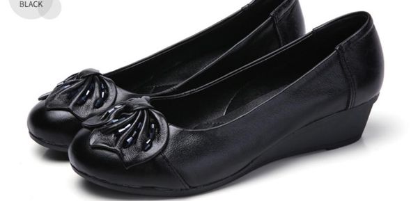 2020 women's shoes in spring and autumn with new style slope heel round head bowknot @5124, Black
2020 women's shoes in spring and autumn with new style slope heel round head bowknot @5124, Black