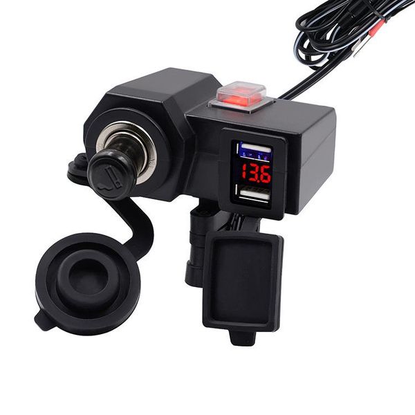 adeeing car motorcycle voltmeter motorcycle charger 4.2a dual 2usb charger socket adapter power cigarette lighter
adeeing car motorcycle voltmeter motorcycle charger 4.2a dual 2usb charger socket adapter power cigarette lighter