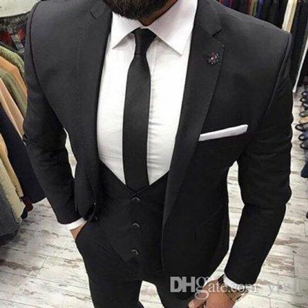 black tuxedos groom wedding men suits mens wedding suits tuxedo costumes de smoking pour hommes men(jacket+pants+tie+vest) 096, Black;gray
black tuxedos groom wedding men suits mens wedding suits tuxedo costumes de smoking pour hommes men(jacket+pants+tie+vest) 096, Black;gray