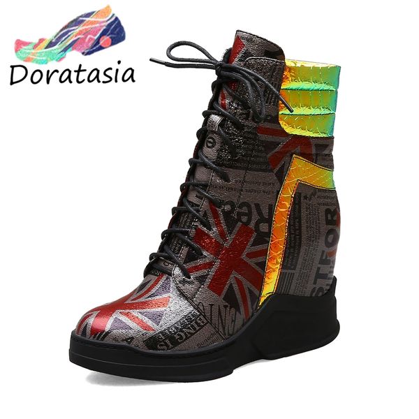 doratasia new winter height increase ankle boots women 2019 print lace-up high booties high heels fur shoes woman 33-43, Black
doratasia new winter height increase ankle boots women 2019 print lace-up high booties high heels fur shoes woman 33-43, Black