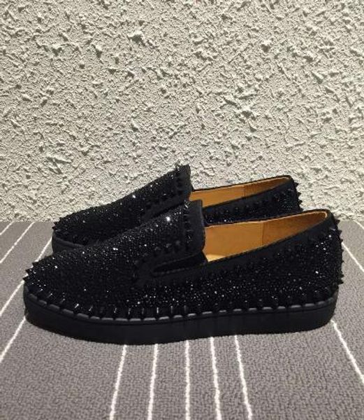 2019 fashion luxured bottom flat shoes men boats sneakers black rhinestone black rivets men wedding party dress shoes gift rs
2019 fashion luxured bottom flat shoes men boats sneakers black rhinestone black rivets men wedding party dress shoes gift rs