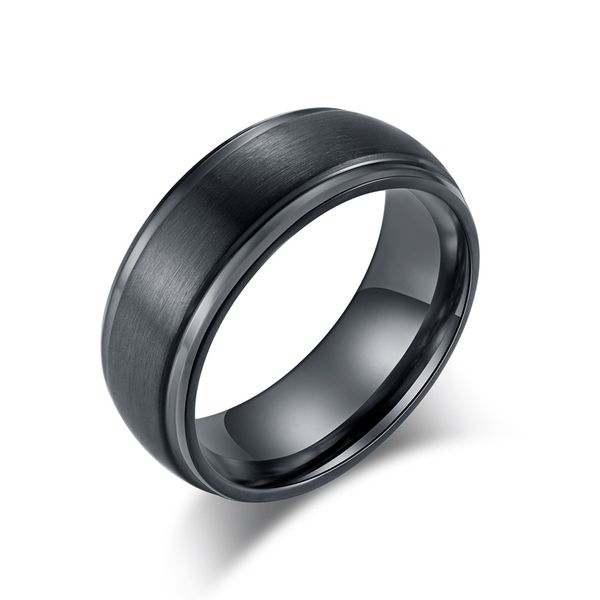 men's 8mm tungsten carbide jewelry ring black silver matte finish beveled edge wedding band ring size 7 to 12 gift for boyfriend
men's 8mm tungsten carbide jewelry ring black silver matte finish beveled edge wedding band ring size 7 to 12 gift for boyfriend