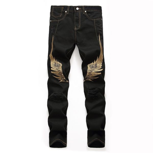 moruancle hi street ripped jeans pants with wings embroidery man streetwear destroyed embroidered denim trousers plus size 29-42, Blue
moruancle hi street ripped jeans pants with wings embroidery man streetwear destroyed embroidered denim trousers plus size 29-42, Blue