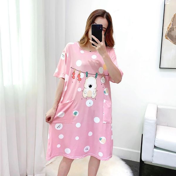 summer short-sleeved nightdress female cute cartoon printed dress pajamas girl sweet loose double pocket home service /, Black;red
summer short-sleeved nightdress female cute cartoon printed dress pajamas girl sweet loose double pocket home service /, Black;red