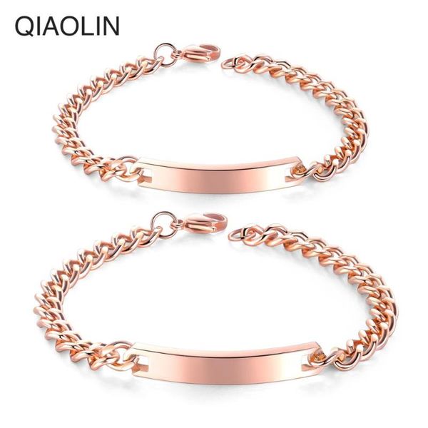 charm bracelets style silver rose gold customized couple stainless fashion steel engraved bracelet for lover romantic gifts, Golden;silver
charm bracelets style silver rose gold customized couple stainless fashion steel engraved bracelet for lover romantic gifts, Golden;silver