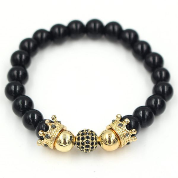 exaggeration black gold just micro insert an crown multicolored drill ball elastic force bracelet bracelet, Golden;silver
exaggeration black gold just micro insert an crown multicolored drill ball elastic force bracelet bracelet, Golden;silver