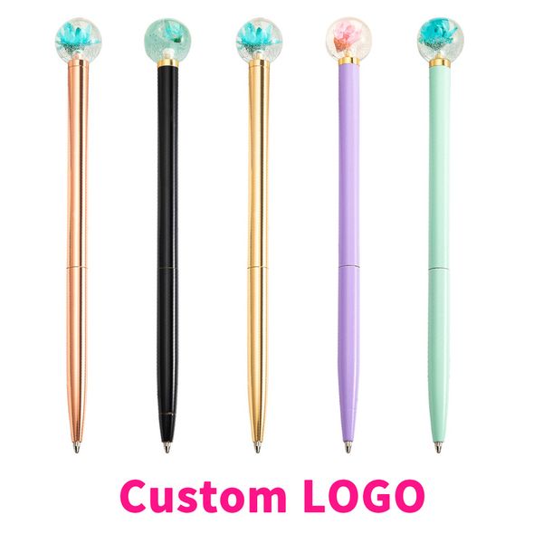 new custom logo dried flower metal ballpoint pen creative advertising pen promotional office gift metal pens pens for writing, Blue;orange
new custom logo dried flower metal ballpoint pen creative advertising pen promotional office gift metal pens pens for writing, Blue;orange