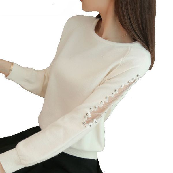 women sweaters designer sweater 2019 a loose female short lace beading autumn winter women sweater all match shirt pullover knitwear, White;black
women sweaters designer sweater 2019 a loose female short lace beading autumn winter women sweater all match shirt pullover knitwear, White;black