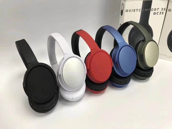 Wirele bluetooth headphone for qc35 tereo wirele earphone with micphone head et upport aux tf card quiet 35 comfort 1pc drop hipping