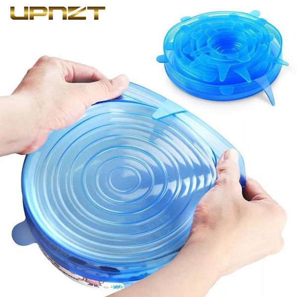 6pcs silicone stretch food lids reusable universal silicone food wrap bowl pot airtight lid kitchen accessories
6pcs silicone stretch food lids reusable universal silicone food wrap bowl pot airtight lid kitchen accessories