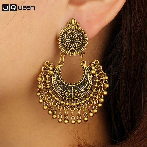 fashion ethnic gypsy boho drop earrings for women antique gold silver carved hollow beads metal tassel vintage earrings
fashion ethnic gypsy boho drop earrings for women antique gold silver carved hollow beads metal tassel vintage earrings
