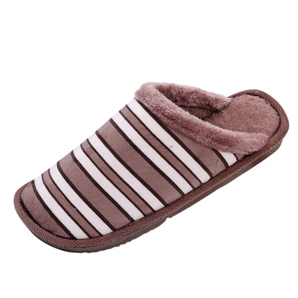 men large size casual home plus velvet warm winter shoes leisure striped comfortable cotton slippers zapatillas de interior, Black
men large size casual home plus velvet warm winter shoes leisure striped comfortable cotton slippers zapatillas de interior, Black