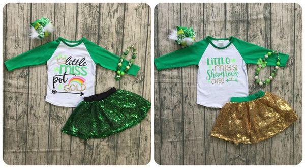st.martin's day girls baby children clothes cotton spring shamrocks sequins skirt little miss boutique sleeve match accessories, White
st.martin's day girls baby children clothes cotton spring shamrocks sequins skirt little miss boutique sleeve match accessories, White