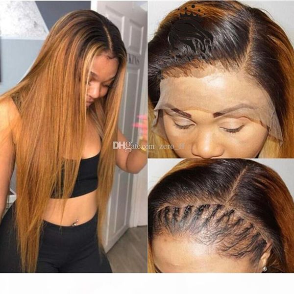 1b 27 ombre color lace front human hair wigs with baby hair 13*4 straight brazilian remy hair lace wig part bleached knots, Black;brown
1b 27 ombre color lace front human hair wigs with baby hair 13*4 straight brazilian remy hair lace wig part bleached knots, Black;brown