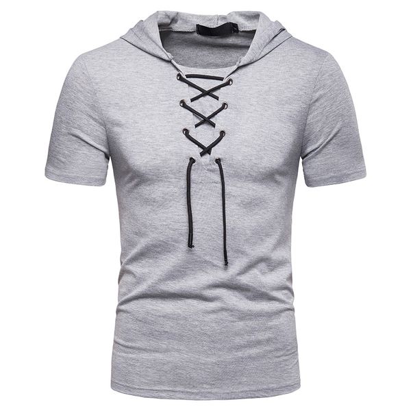 men's t-shirts 2021 mens t shirt with hoody bandage design short sleeve hoodies breathable shirts for summer 6 colors available, White;black
men's t-shirts 2021 mens t shirt with hoody bandage design short sleeve hoodies breathable shirts for summer 6 colors available, White;black