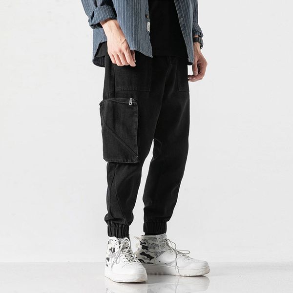 fashion streetwear men jeans black loose fit big pocket denim cargo pants japanese vintage designer hip hop jeans men joggers, Blue
fashion streetwear men jeans black loose fit big pocket denim cargo pants japanese vintage designer hip hop jeans men joggers, Blue